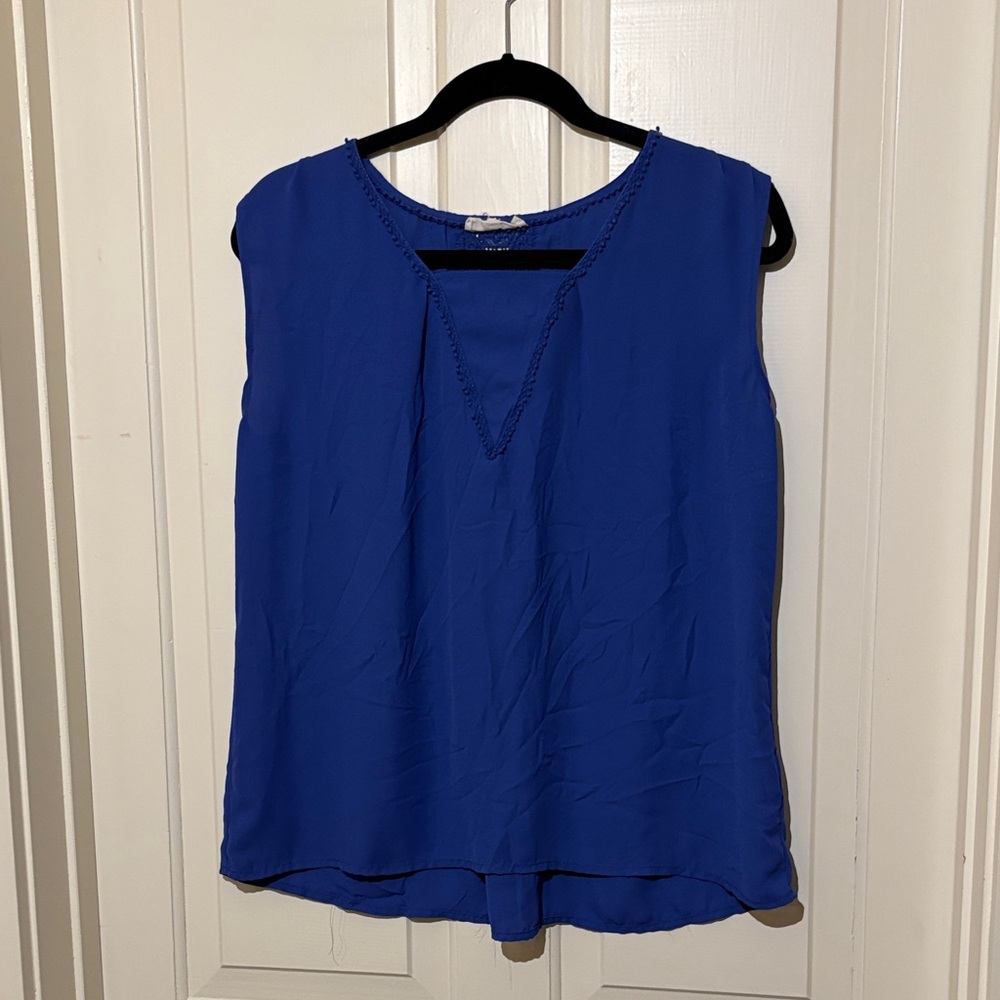 Chic Royal Blue Women's Blouse